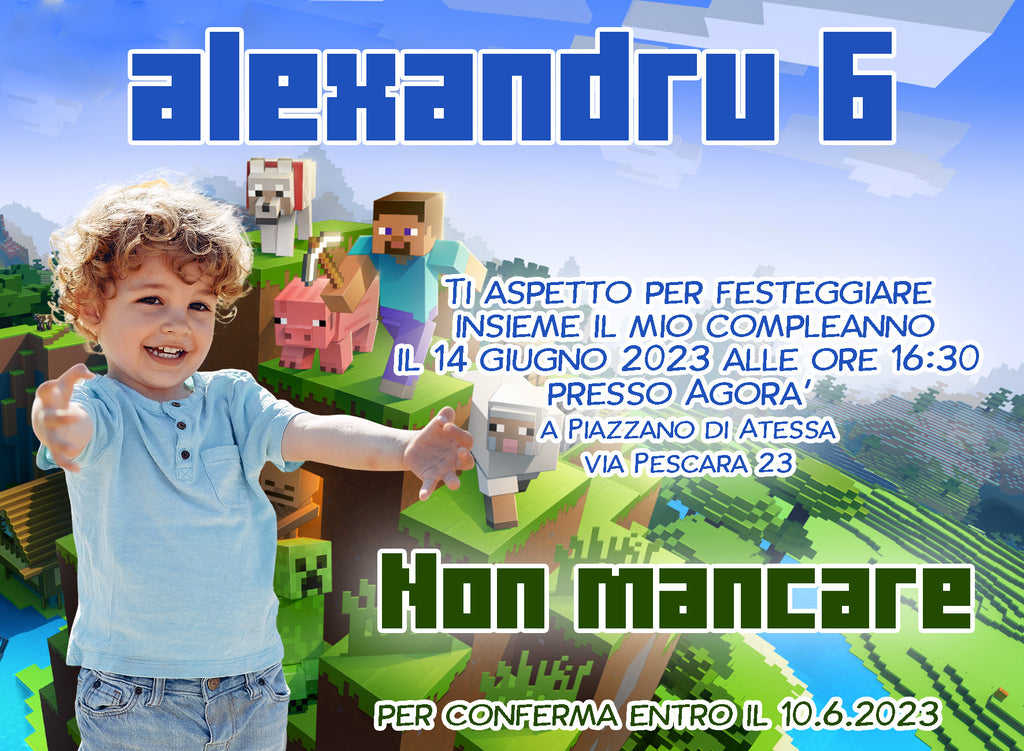 Invito Personalizzato Classico per Eventi