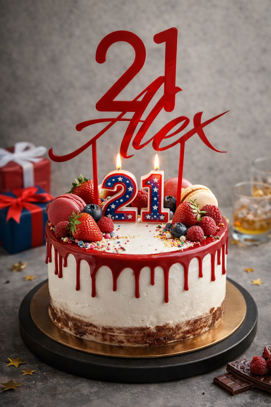Cake Topper Personalizzato per Torta - Decorazione Compleanno e Cerimonia
