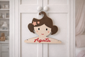 Gruccia Personalizzata per Bambini - Appendiabiti Decorato per Cameretta