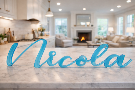 Nome Personalizzato 3D da Appoggio - Decorazione per Eventi e Cameretta