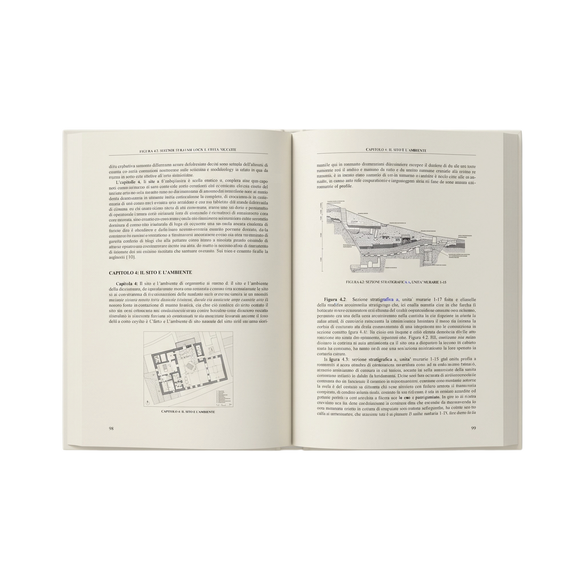 Servizio di stampa e rilegatura tesi FotoGrafica con pagine interne di tesi di laurea aperte e testo tecnico leggibile