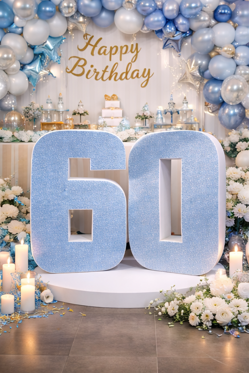 Scritta Personalizzata Glitter per Eventi - Decorazione Luccicante per Compleanni