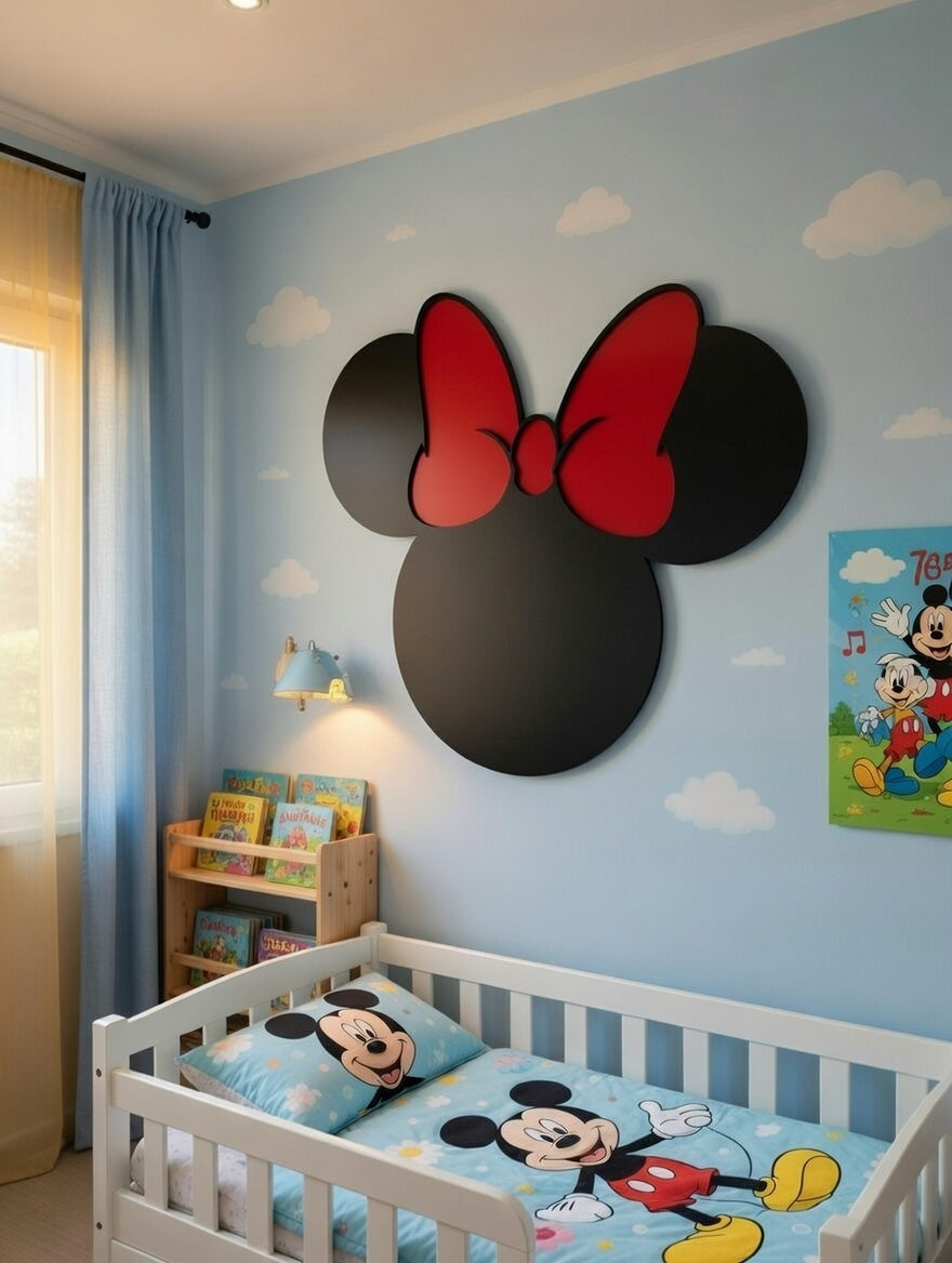 Insegna Luminosa a Tema Disney - Lampada Notturna per Cameretta