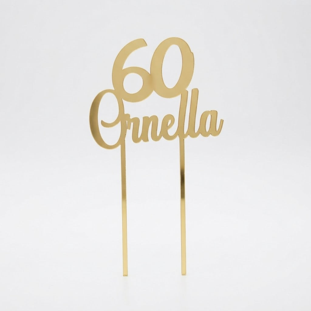 Cake Topper Personalizzato per Torta - Decorazione Compleanno e Cerimonia