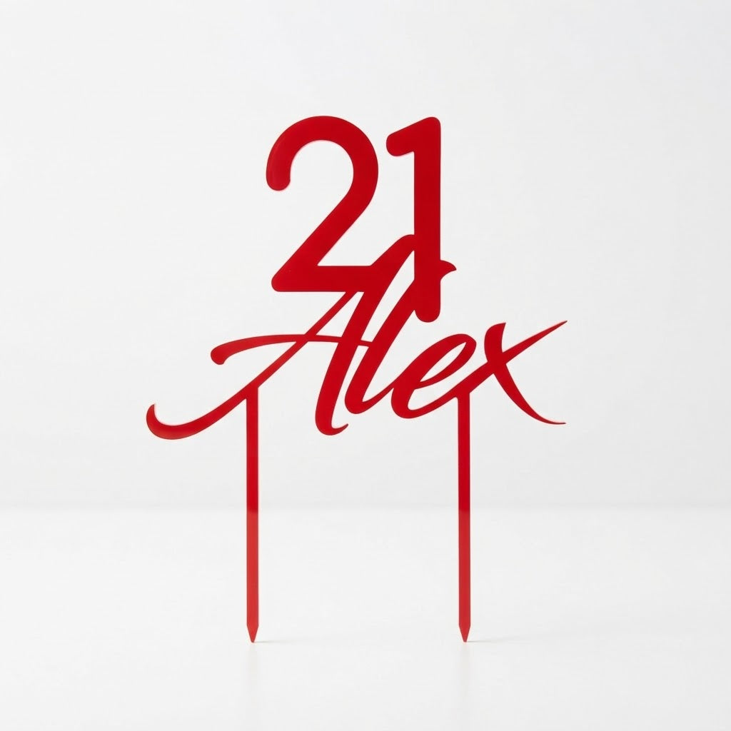 Cake Topper Personalizzato per Torta - Decorazione Compleanno e Cerimonia